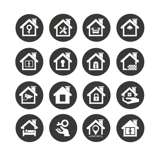 Web Icons Set Vector Illustration — Stock Vector