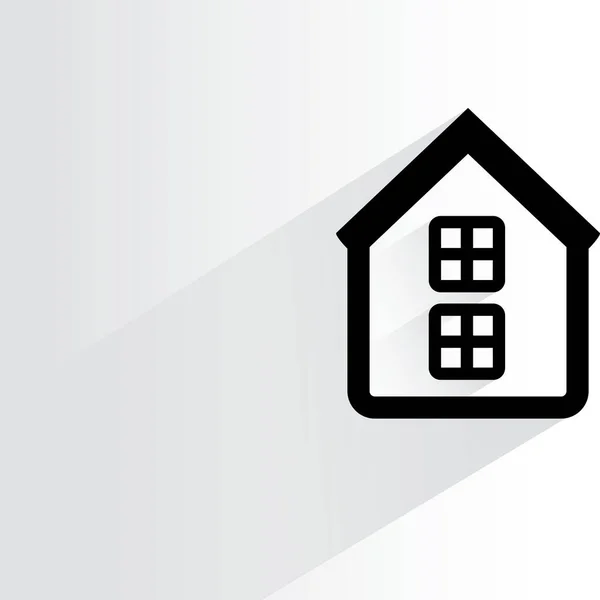 Webpictogram Vector Illustratie Van Huis — Stockvector