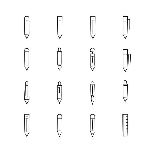 Ilustração Vetorial Setas Ícones —  Vetores de Stock