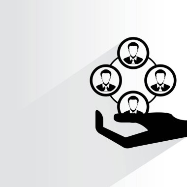 iş kavramı, ağ vektör illüstrasyon