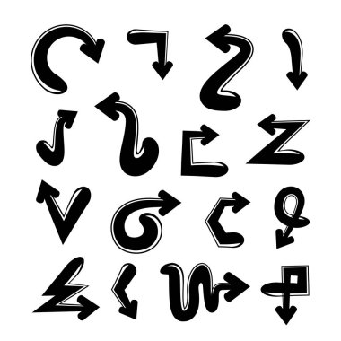 oklar vektör çizim