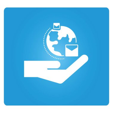 Web simgesi. Postanın vektör çizimi