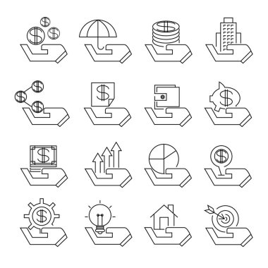 Web simgeler kümesi. vektör çizim 