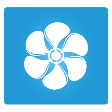 Türbin simgesinin vektör çizimi