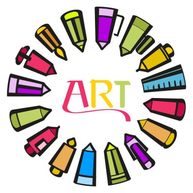 sanat web simgesi vektör illüstrasyonu 