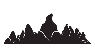 Dağlar vektör Illustration. Seyahat