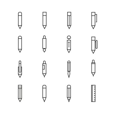 çizim araçlarının vektör illüstrasyonu