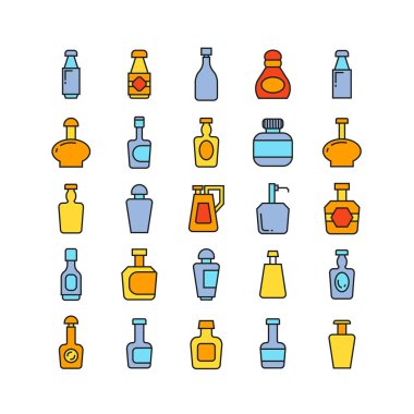 Şişelerin vektör illüstrasyonu