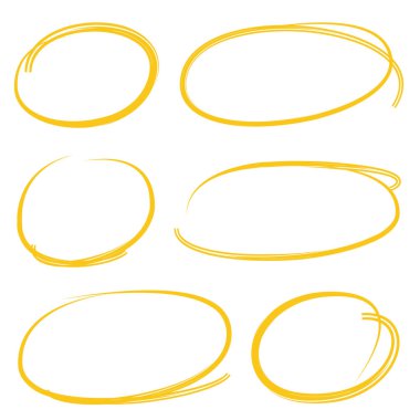 elle çizilmiş daire ve kabarcıklar