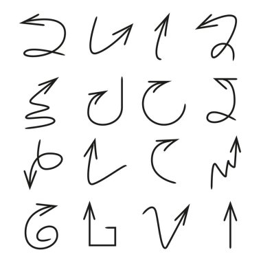 oklar vektör çizim