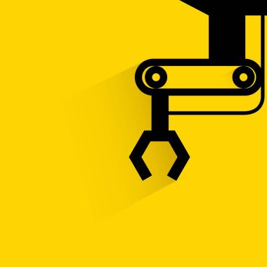 Web simgesi. Otomatik kolun vektör çizimi