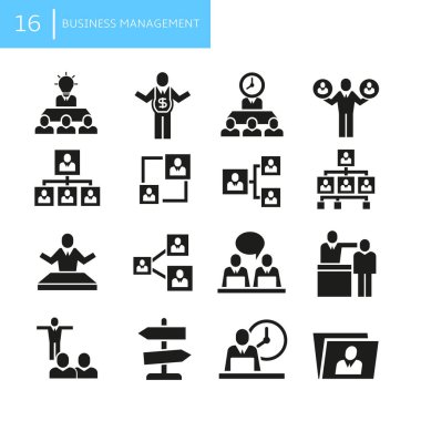 iş simgeleri kümesi, vektör illüstrasyonu