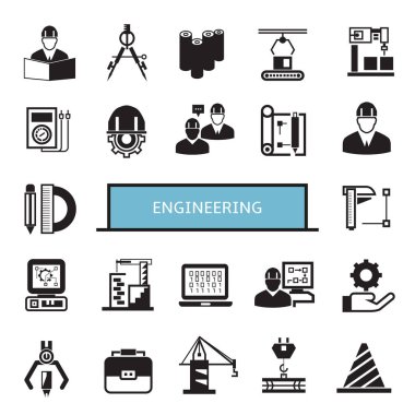 iş kavramı, mühendislik vektör illüstrasyon 