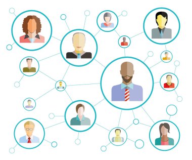 bağlantı kavramı vektör Illustration