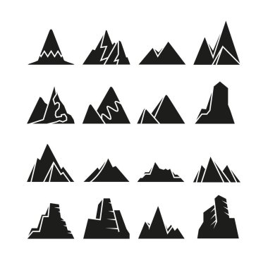 Dağlar vektör Illustration. Seyahat