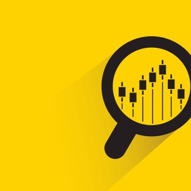 Web simgesi. Büyüteç vektör illüstrasyon