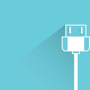 şarj simgesinin vektör illüstrasyonu 