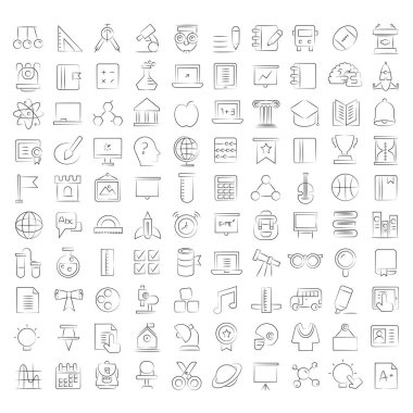 Web simgeler kümesi. vektör çizim      