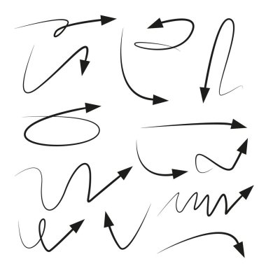 oklar vektör çizim