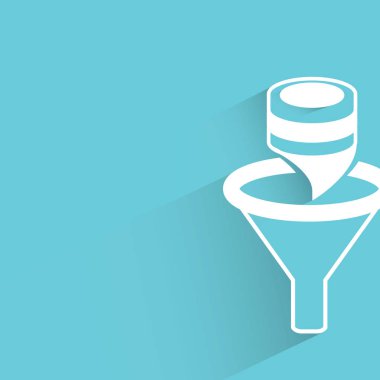 Web simgesi. Filtrenin vektör çizimi