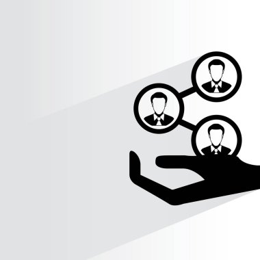 iş kavramı, ağ vektör illüstrasyon