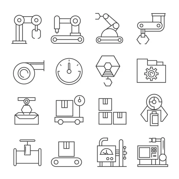 Web Icons Set Vector Illustration — Stock Vector