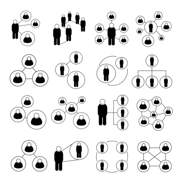 连接概念的矢量图示 — 图库矢量图片