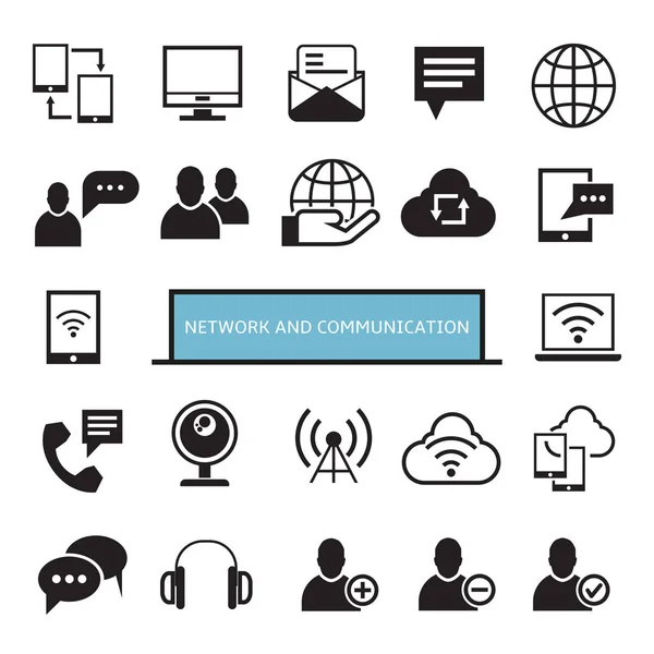 Бизнес Концепция Векторная Иллюстрация Сети Коммуникация — стоковый вектор