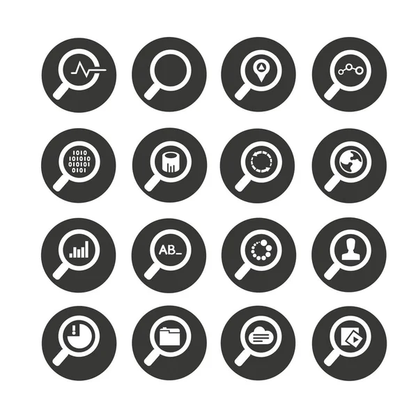 Web Icons Set Vector Illustration — Stock Vector