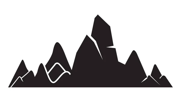 Vector Illustration Mountains Travel — Stock Vector