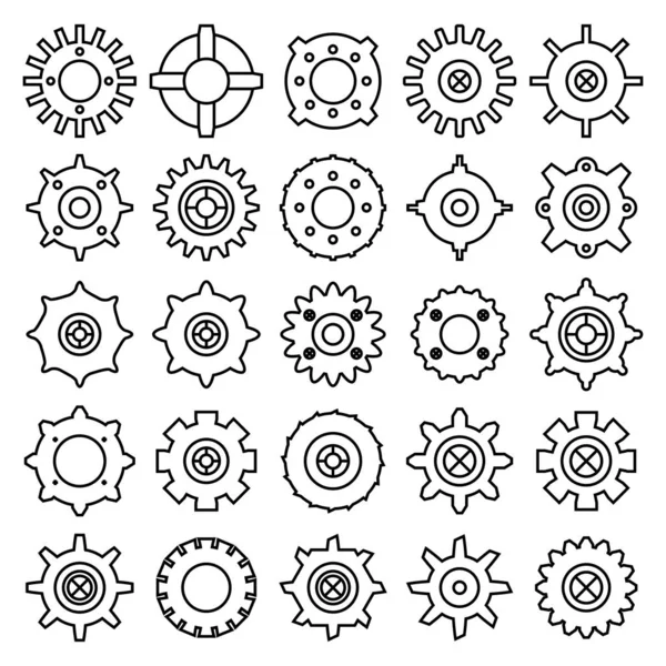 Vector Illustration Shapes Icons — Stock Vector