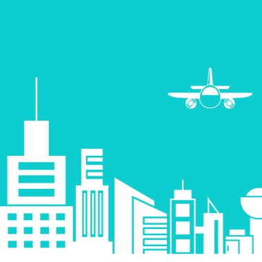 Cityscape binalar vektör Illustration