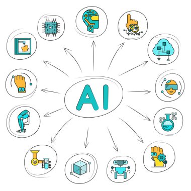 Web simgesi. Ai vektör illüstrasyon