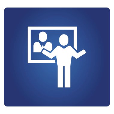 İş konsepti. İş adamının vektör illüstrasyonu 