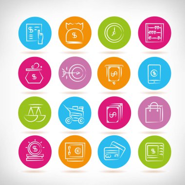 Web simgeler kümesi. vektör çizim 