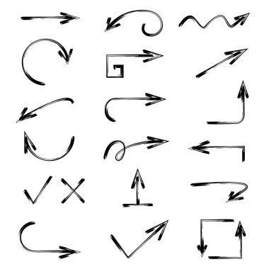 oklar vektör çizim