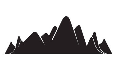 Dağlar vektör Illustration. Seyahat