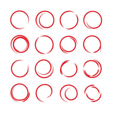 el çizilmiş marker elemanları, sadece vektör illüstrasyon