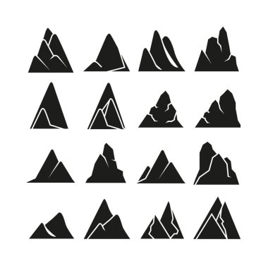 Dağlar vektör Illustration. Seyahat