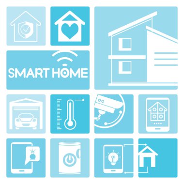 Vektör illüstrasyon. akıllı ev konsepti