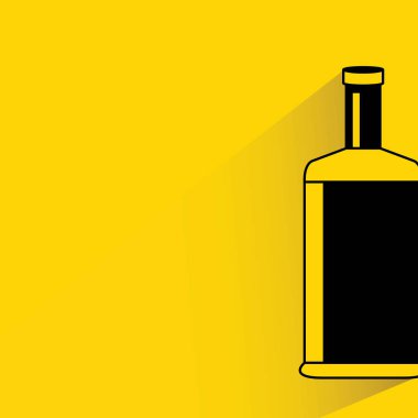 Web simgesi. Şişenin vektör çizimi