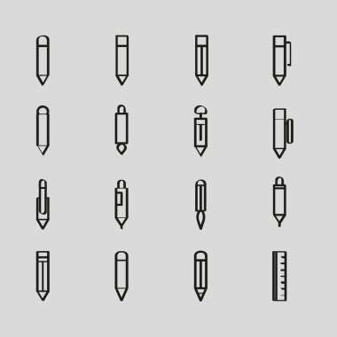 çizim araçlarının vektör illüstrasyonu