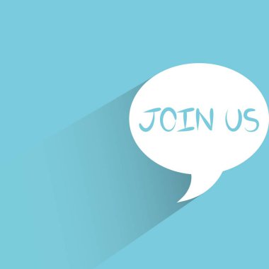 bize konuşma balonu, Vektör illüstrasyon katılın 