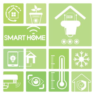 Vektör illüstrasyon. akıllı ev konsepti
