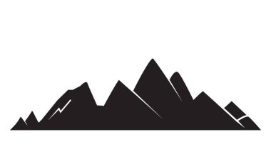 Dağlar vektör Illustration. Seyahat