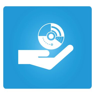 el simgesi, vektör illüstrasyonu 