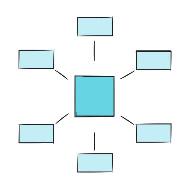 karelerin vektör illüstrasyonu
