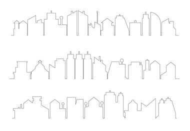 Cityscape binalar vektör Illustration