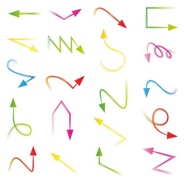 oklar vektör çizim