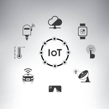 iş kavramı, iot vektör illüstrasyon